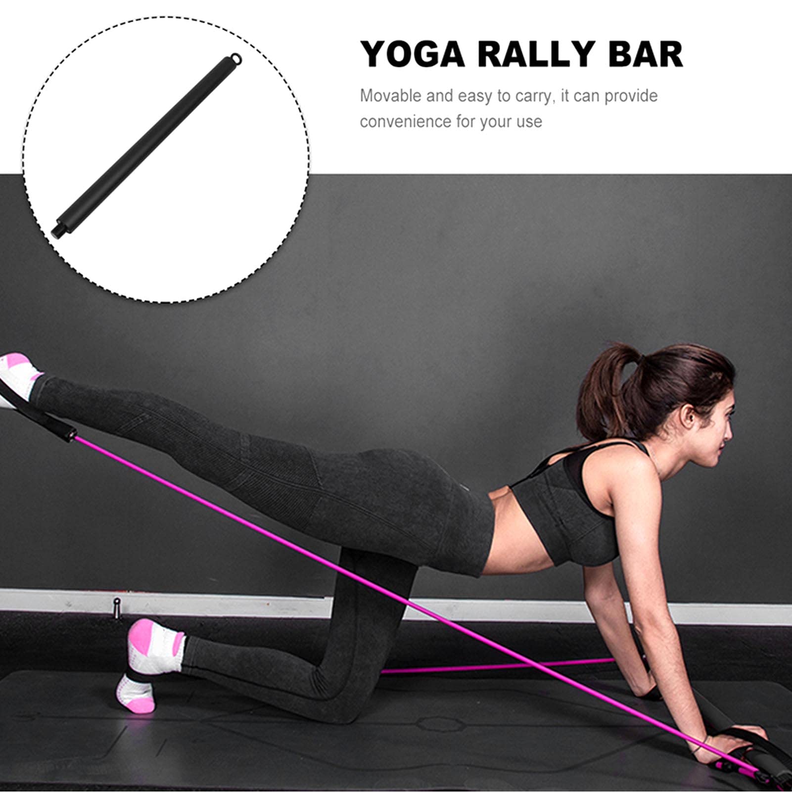 Pilates Fitness Bar, wielofunkcyjna joga Rally Bar Body Sculpting dla domu