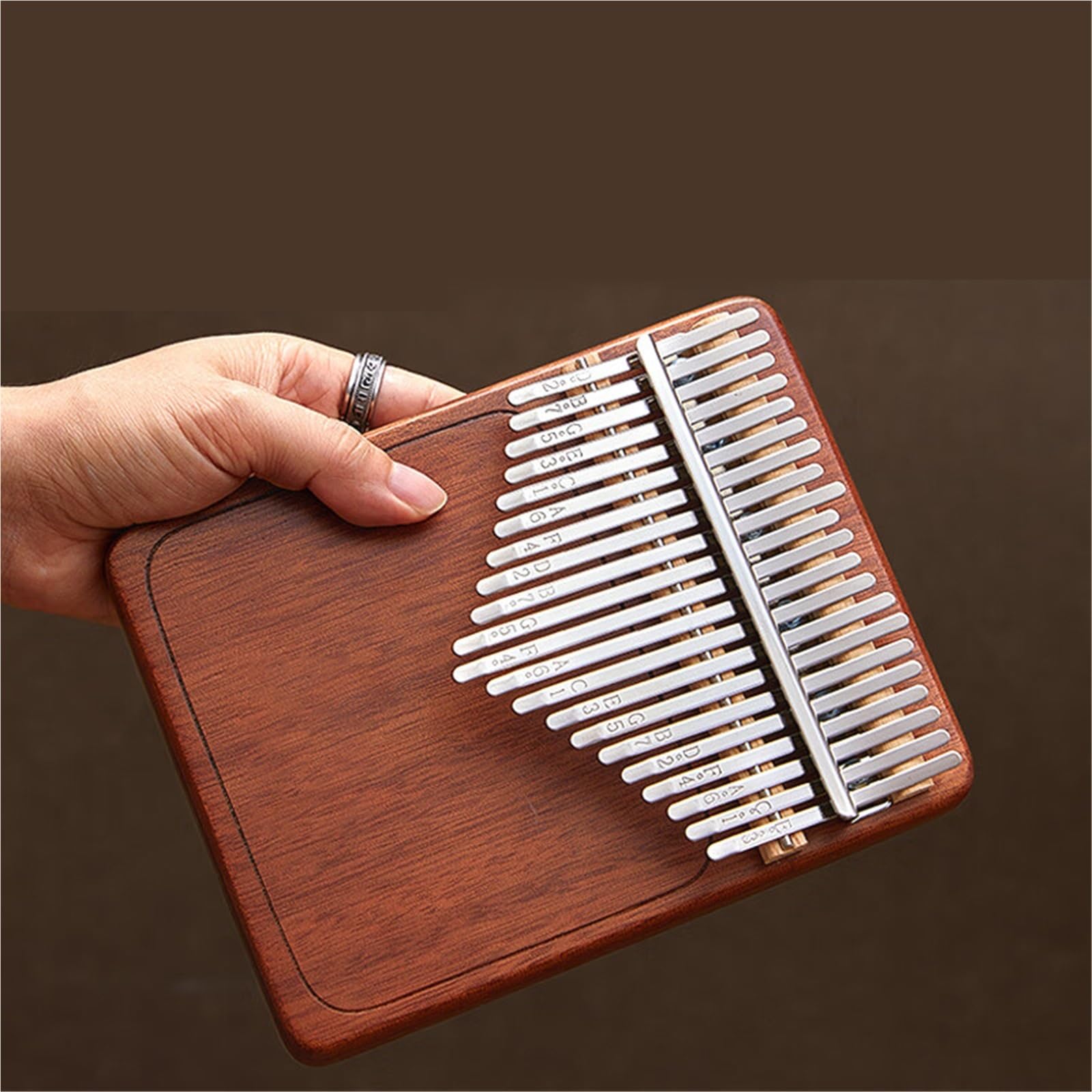 Dorosła Kalimba Kalimba Thumb Piano 21 Nutowy Łatwy Do Nauki Instrument Z Mahoniu Model Podstawowy