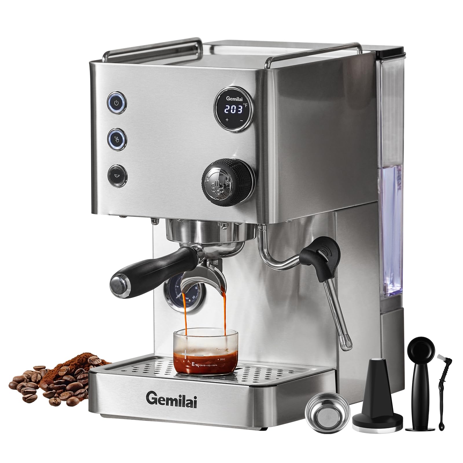 Amazon.com: Gemilai Espresso Machine, 15 Bar Coffee Maker with