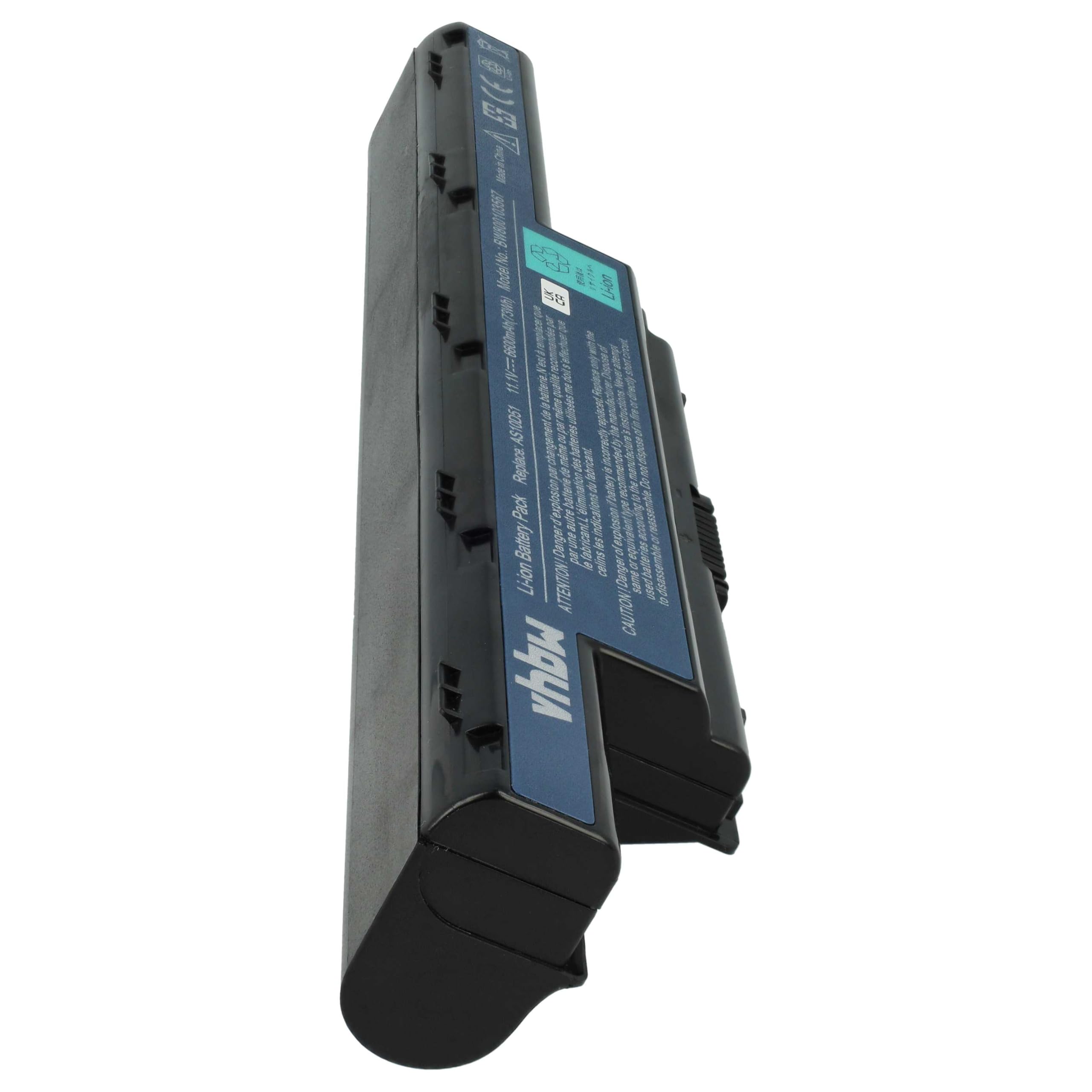 Vhbw Batteria 6600mAh 11,1V Per Acer EMachines E730, E732, G640 E Altri – Sostituisce AS10D31, AS10D3E, AS10D61