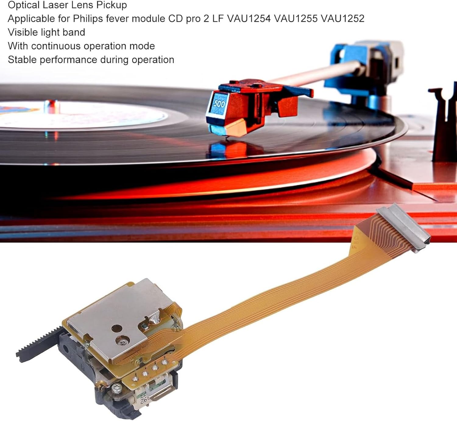 Replacement CD Recorders Optical Pickup Lens Head for CD Pro 2 LF VAU1254 VAU1255 VAU1252