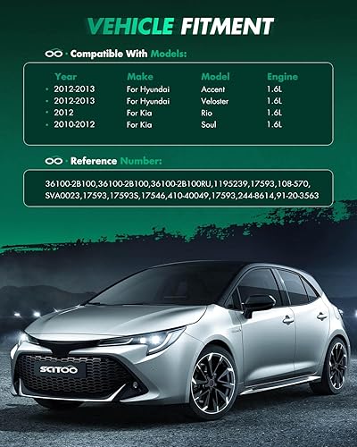 Miniatura 448 de SCITOO Arrancadores Nuevo Ajuste para Nissan Frontier Pickup Xterra 2002 2003 2004 3.3L 17859