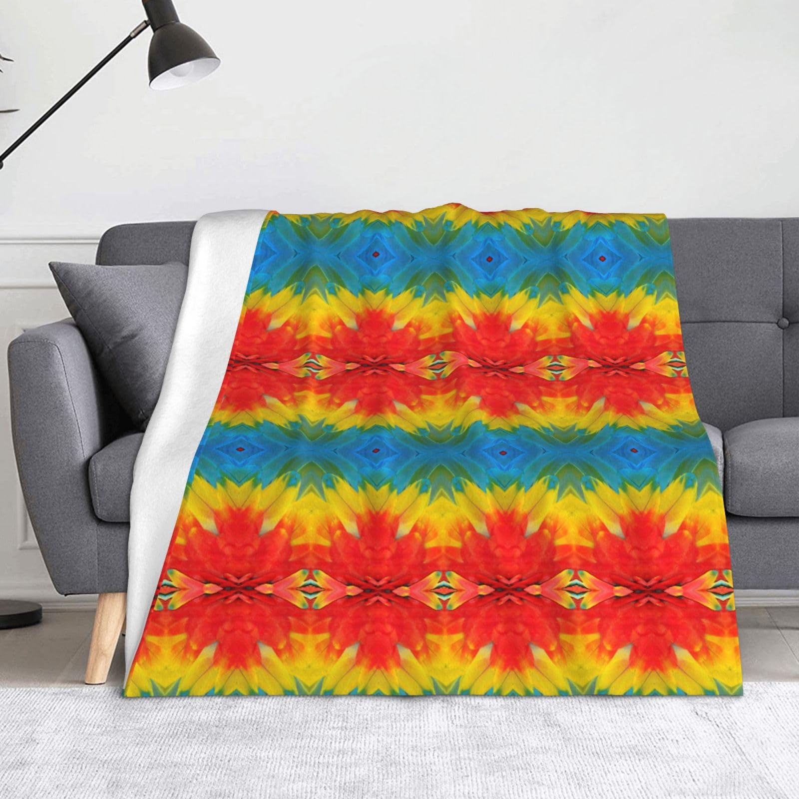 Couverture respirante flanelle perroquet pour vos soirées cocooning et Halloween
