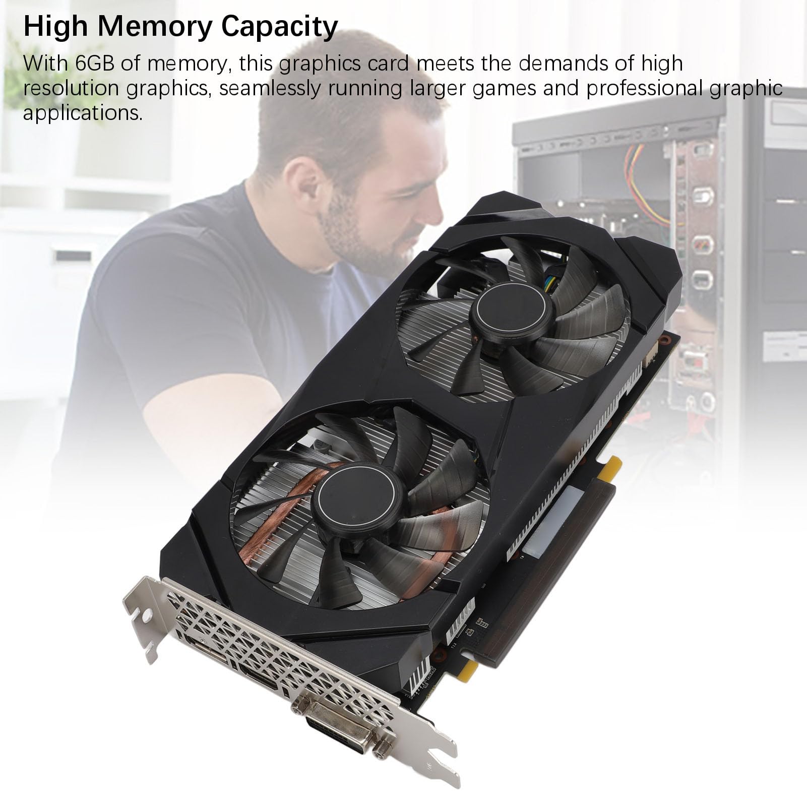 Amazon | RTX2060 ゲームグラフィックスカード、6GB GDDR6 192 ビット