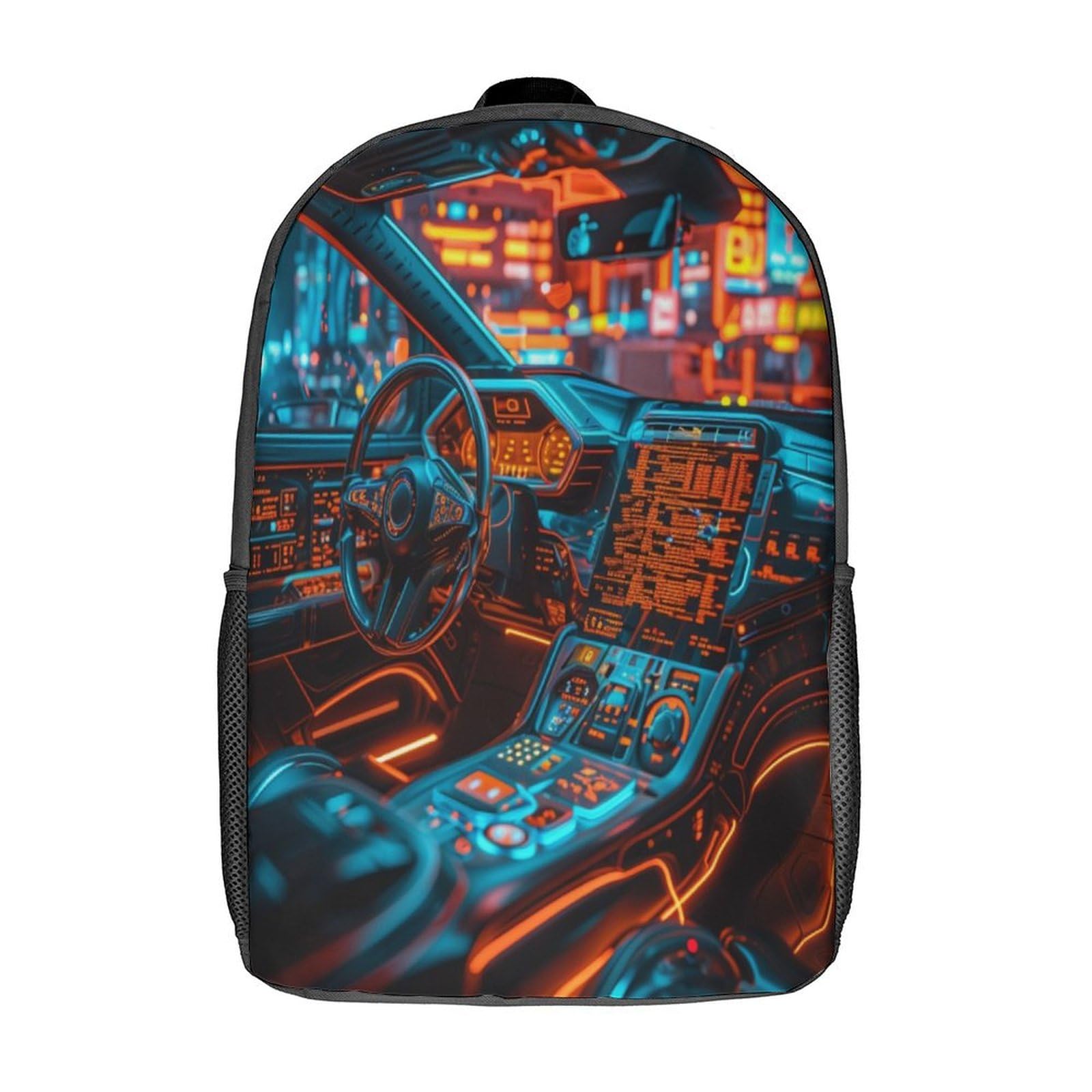 ZHUICHENG Future Cars Mochilas Mochila Escolar Para Niños Mochila Escolar Mochila Escolar De Dibujos Animados En 3D Para Niños Estudiantes De Primaria Y Secundaria De 17inch