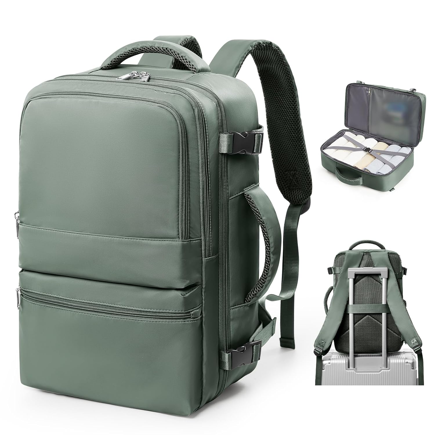 coofay Travel Backpack for Women Men Carry on Backpack for Travel Backpack Carry on Flight Approved Personal Item