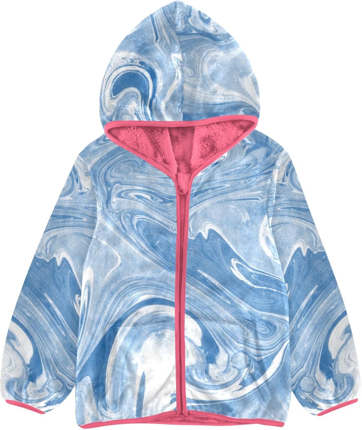 GuoChe Marble Colorful Boys Fleece Jacket