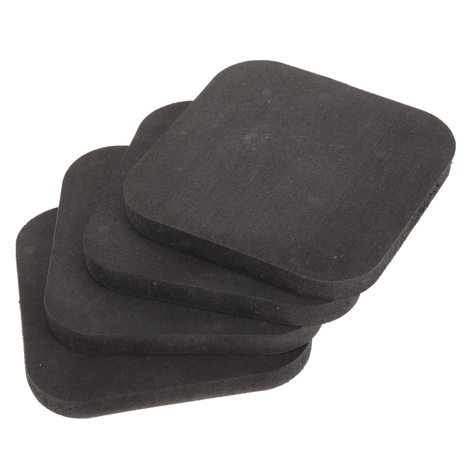 Totority 4Pcs Exercise Equipment Mats Rubber Floor Protectors for Treadmills and Exercise Bikes Non Slip Noise Reduction Home Gym Use Floors from Scratches and Damage