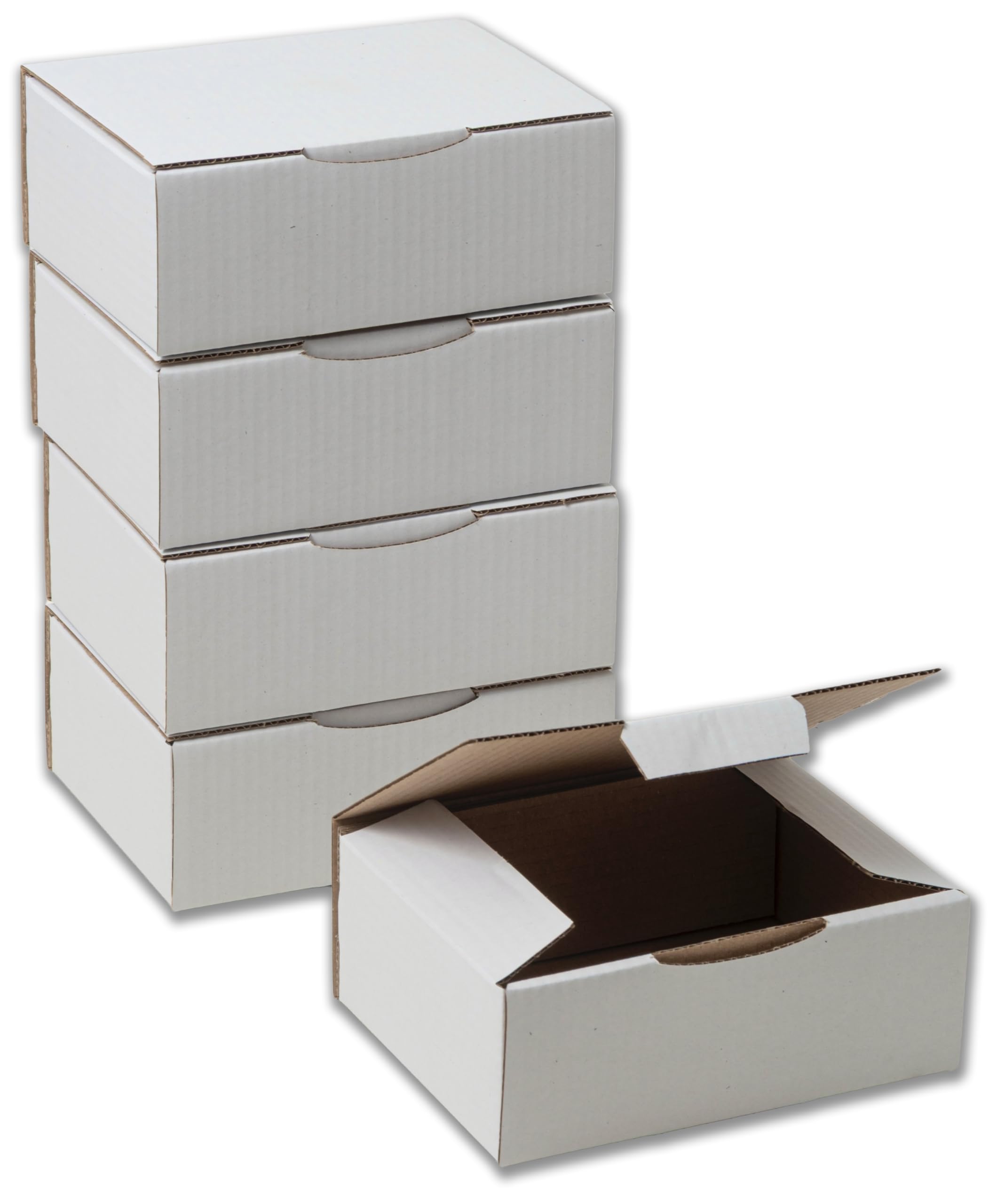 Scatole di Cartone Piatte Bianche 20 x 14 x 7,5 cm per Spedizioni E Commerce