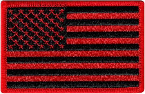 Miniatura 3 de Cypress Collectibles Embroidered Patches - Parche para planchar - Banderas de EE UU dorado GOLD BORDER