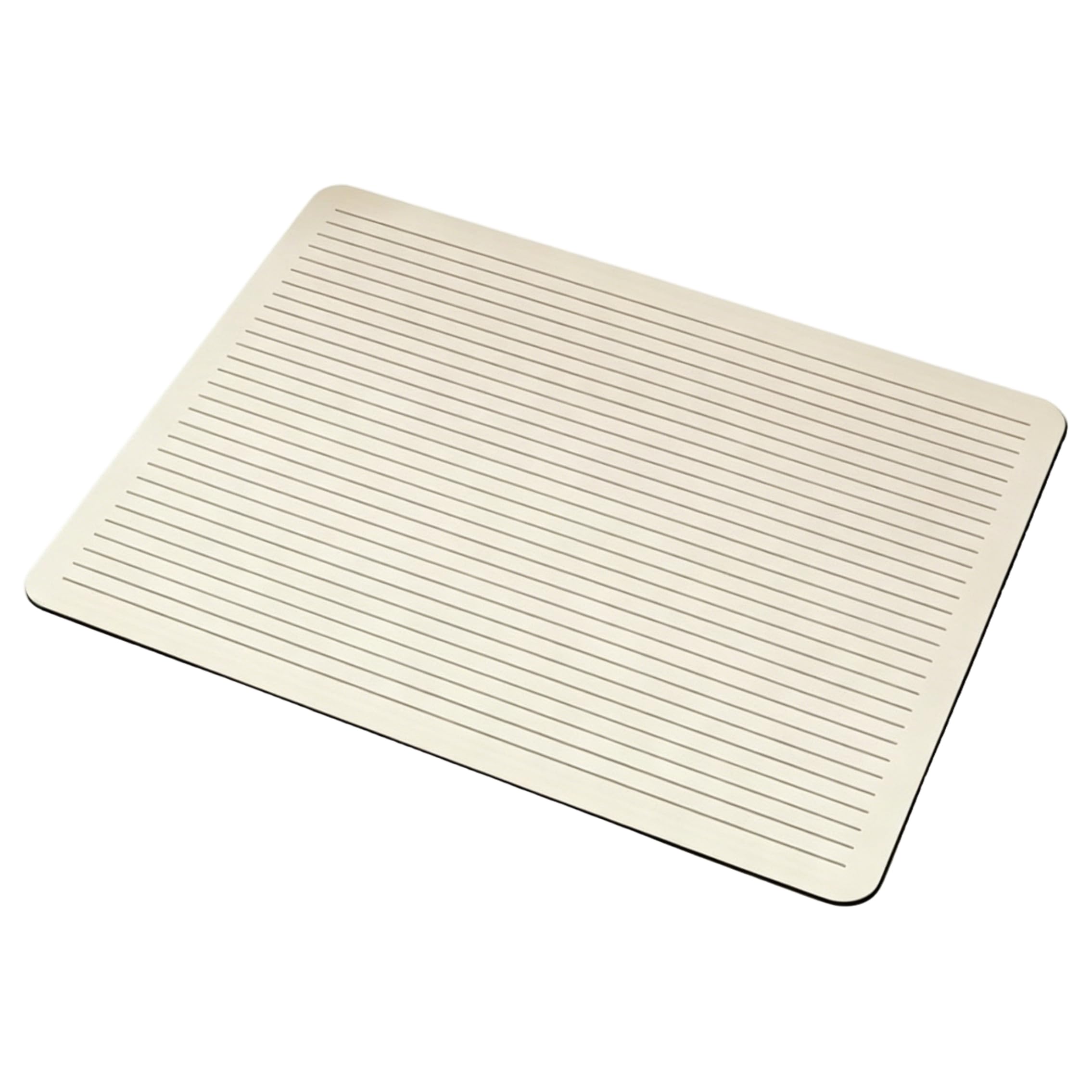 Tsawntd Kitchen Drying Mat, Quick Absorbent Dish Drying Mat for Coffee Maker, Dish Rack, Water Dispenser, White, 12x20in