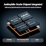 Fosi Audio K7 DAC Headphone Amp, Desktop USB C Digital to Analog Audio Converter for Workspace and Gaming PC PS5, Optical/Coaxial/Bluetooth aptX HD LL/Microphone Input, 3.5mm/4.4mm Balanced/RCA Output