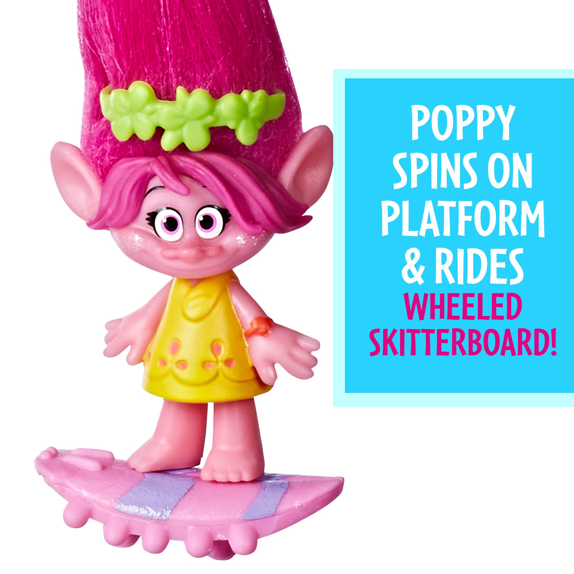 TROLLS Hasbro E91325P0 World Tour - Confezione da 4 Bambole (Collezione di Bambole Poppy, Branch, Barb e Mini Diamante ispirate al Film