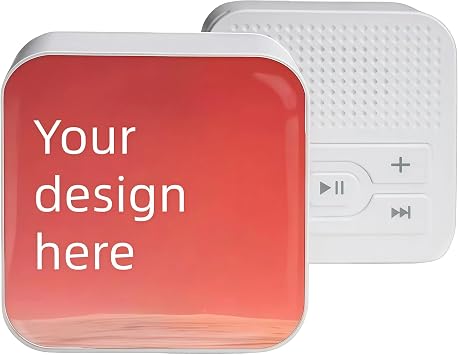 Screenless MP3 Player for Daily Use - 4GB Memory Card + Accessories, Built-in Speaker, HD Sleek Panel, DIY Premium Custom Pattern, Unique Music Gift.