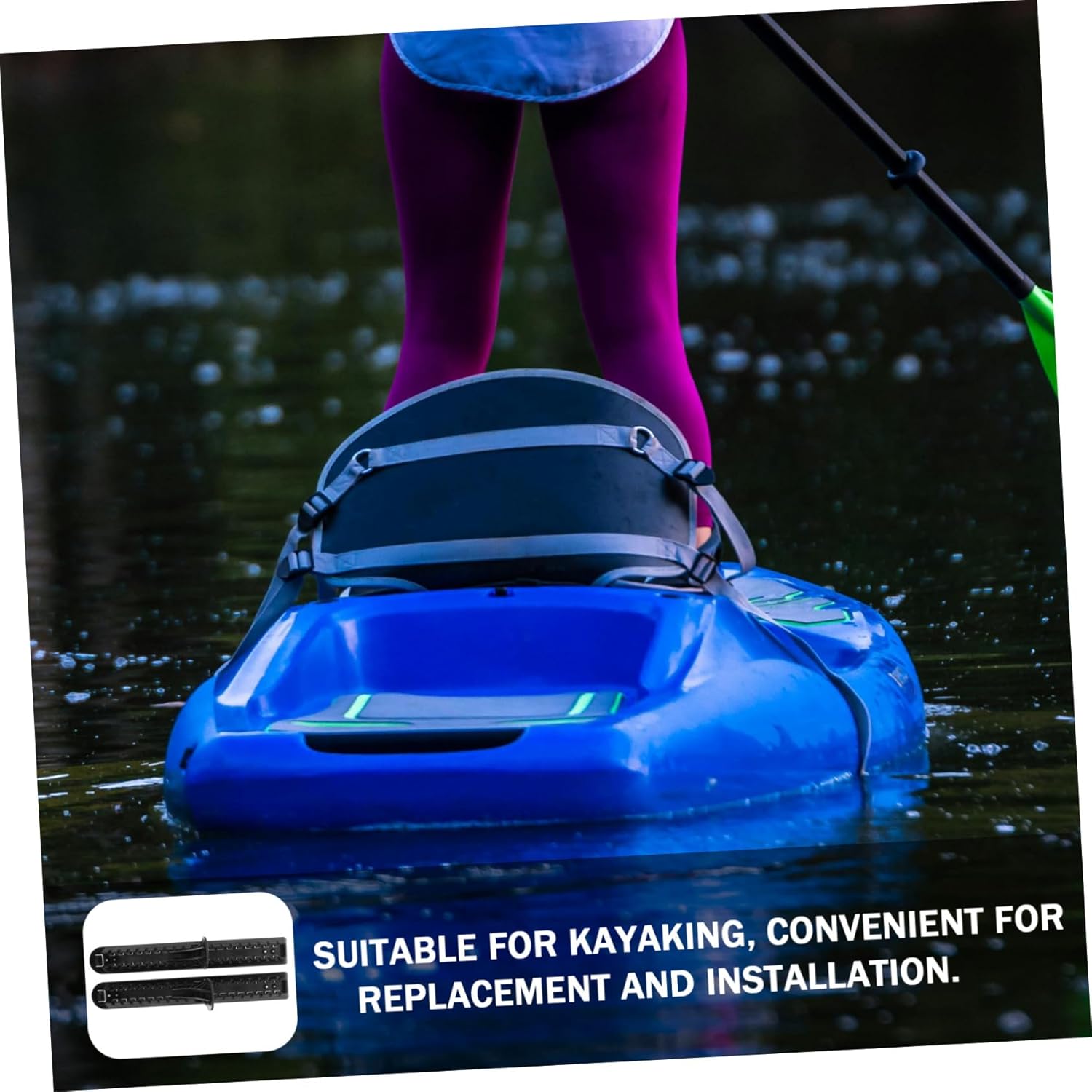 VICASKY Adjustable Kayak Foot Pegs Rubber Design 1 Pair Professional Foot Brace for Kayaking Canoeing and Boating Accessories
