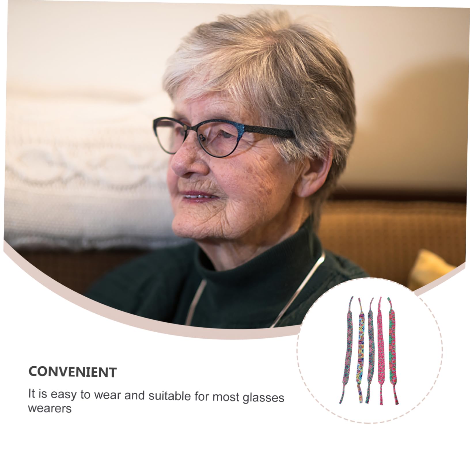 FRCOLOR Brillenbänder Neopren Verstellbare Brillenhalterung Für Männer Frauen Um Hals Langlebig Robust Für Brillenarten