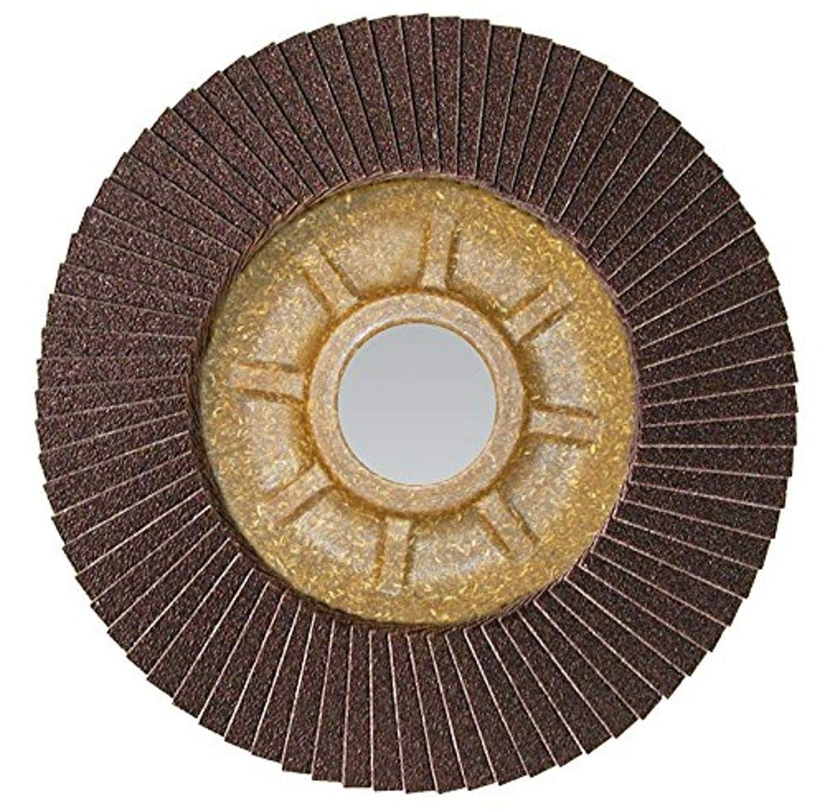 CS Unitec93828 PLANTEX Tiger Shark Flap Disc for Grinding Aluminum, Ceramic/Corundum, 4-1/2" Diameter, 7/8" Arbor, 80 Grit (Pack of 10)