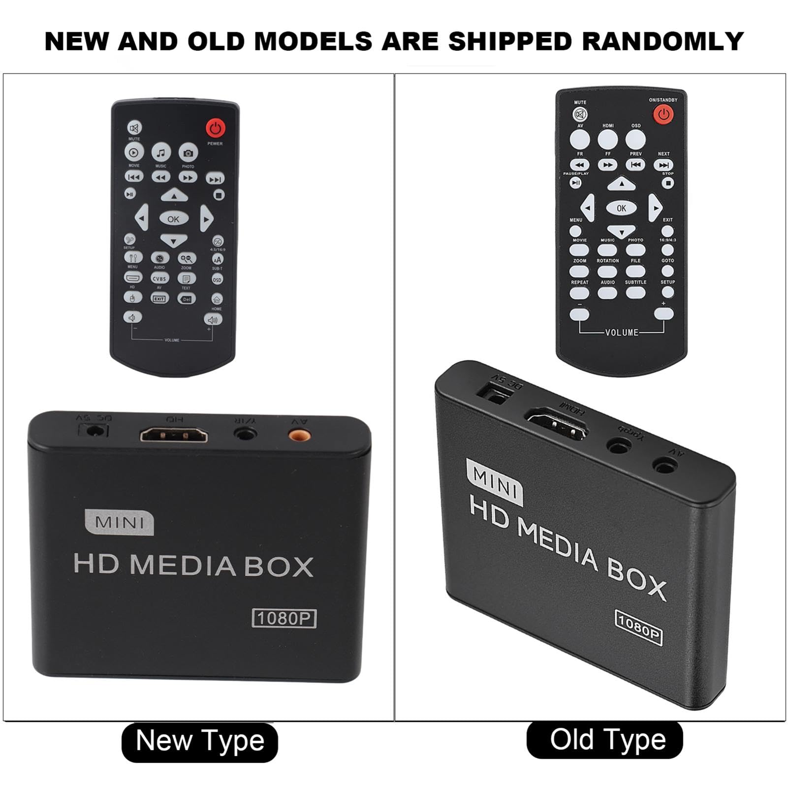 Lettore Multimediale Full HD Mini Box Lettore Multimediale 1080P Box con Uscita HDMI Lettore Multimediale HDMI Lettore Multimediale Digitale Ultra HDMI Supporto USB MMC RMVB MP3