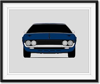 Lamborghini Espada (1968-1978) Inspired Poster Print Wall Art Decor Handmade (Unframed)