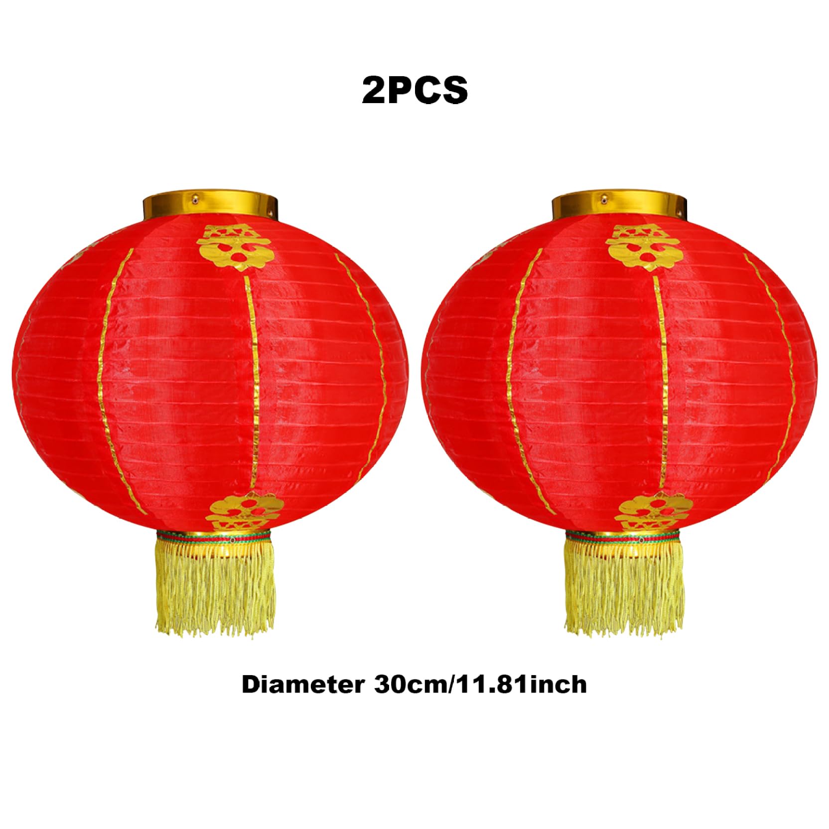 30 Lanterne Rosse Cinesi Per Decorazione - Idee Per Matrimoni, Capodanno E Feste | Plastica Resistente - Foto 6