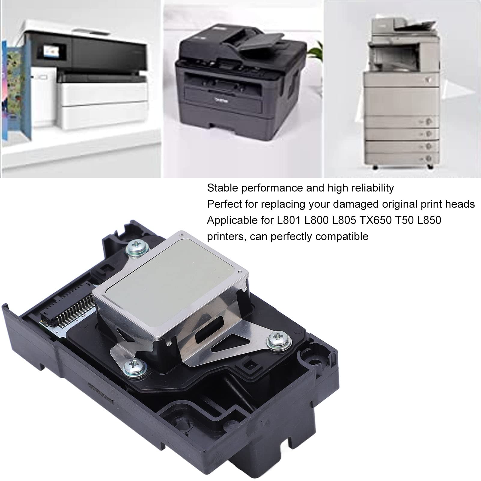 Tête d'impression TX650 pour L801 L800 L805, Remplacement Transparente