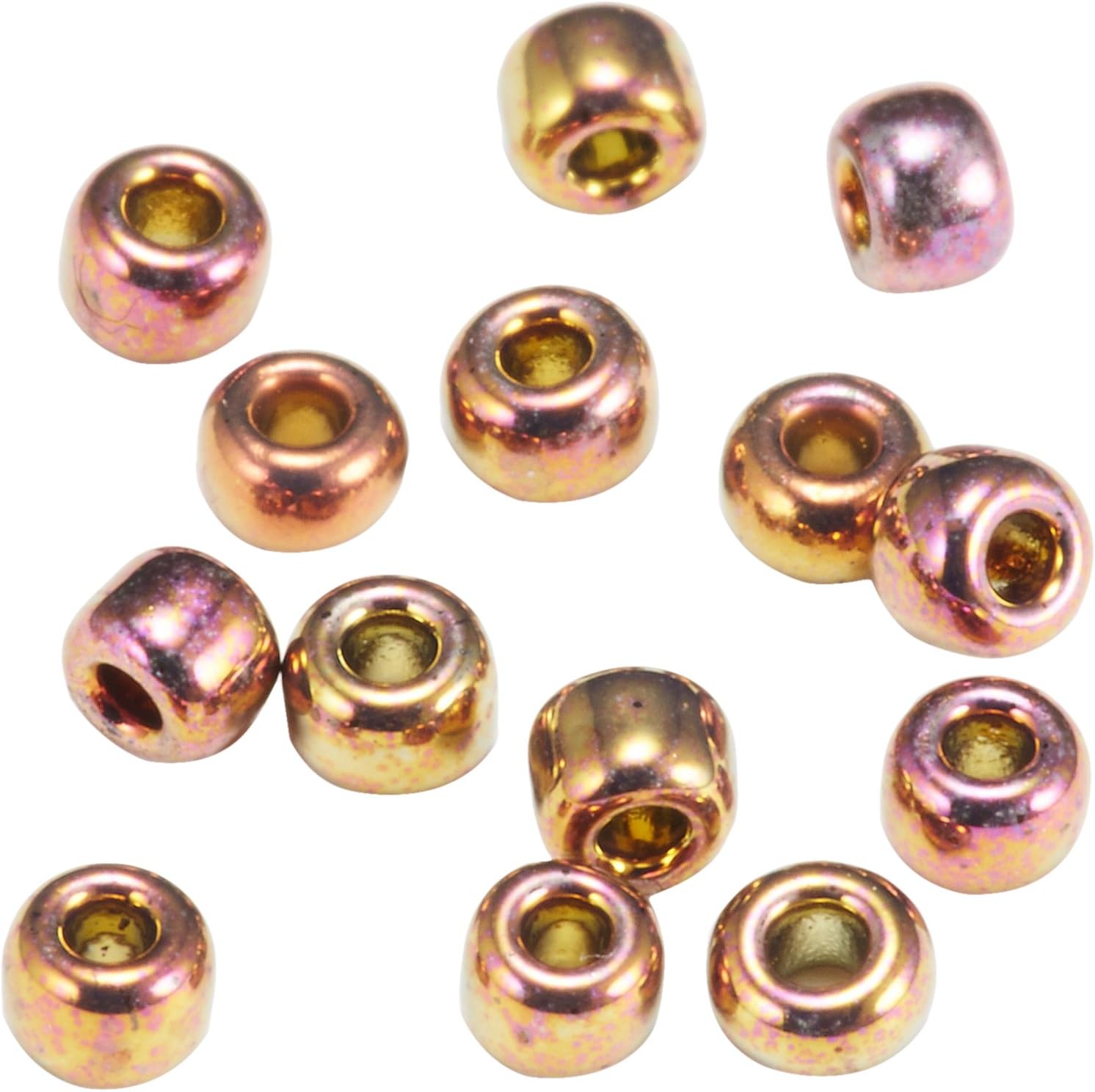 TOHO Royal Beads Round Small α Rose Pack Beads, Outer Diameter Approx. 0.09 inches (2.2 mm), No. 754, Approx. 0.2 oz (7 g)