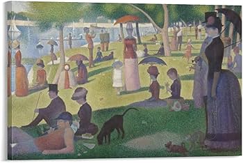 ジョルジュ・スーラ、【グランド・ジャット島】、新品高級額 額装付 Amazon.co.jp: 新印象派の画家ジョルジュ・スーラ グランド・ジャット