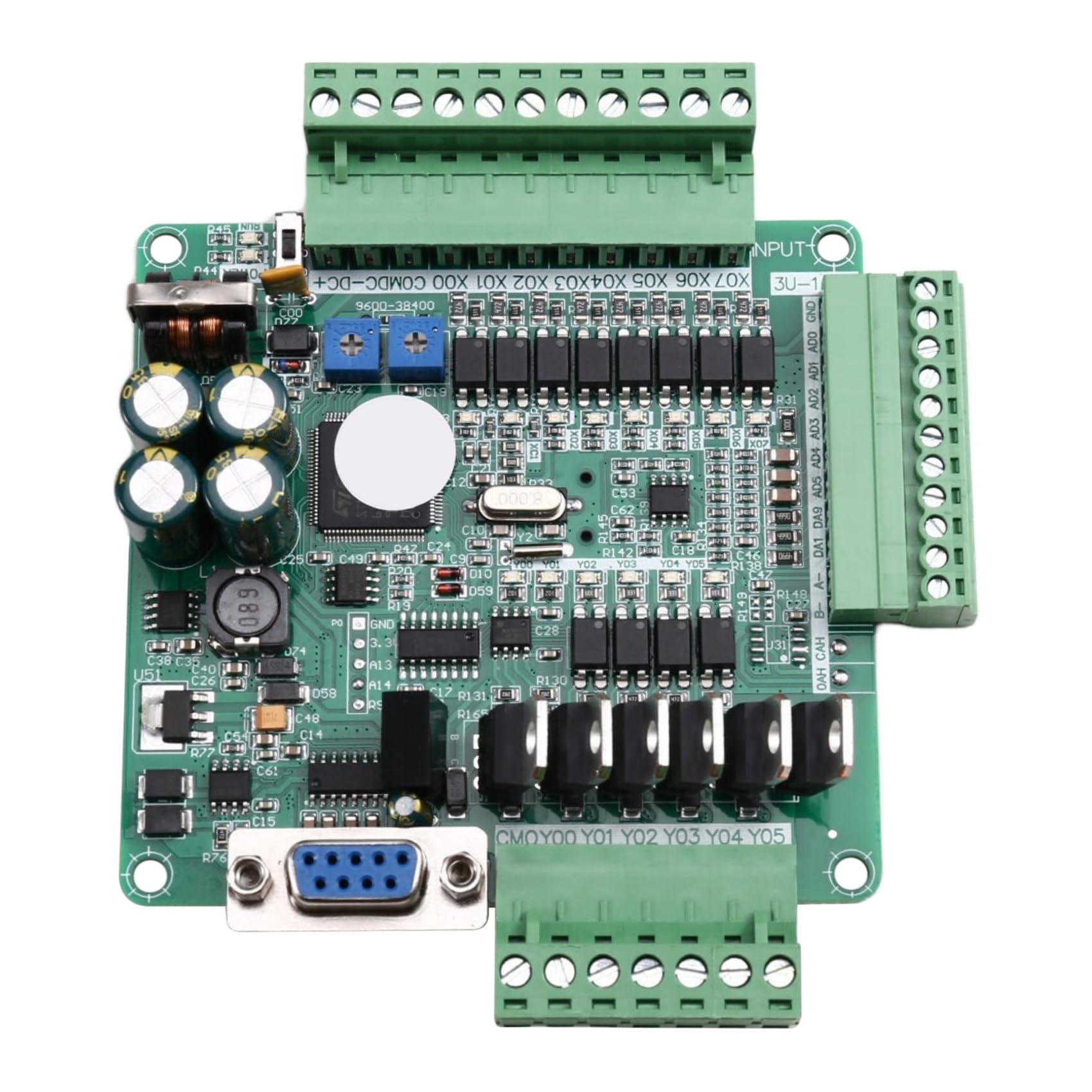 Automate FX3U-14MT avec contrôleur micro-analogique pour commande industrielle