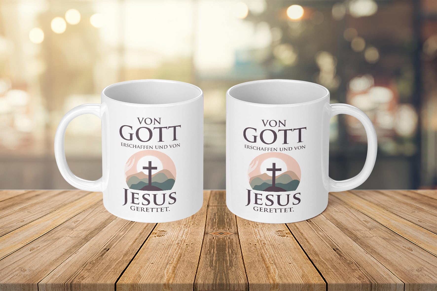 Pixxprint Jesus Glauben Gott Gläubig Tasse, Ca. 300ml Fassungsvermoegen, Keramik Weiss, Spuelmaschinenfest 4667337989