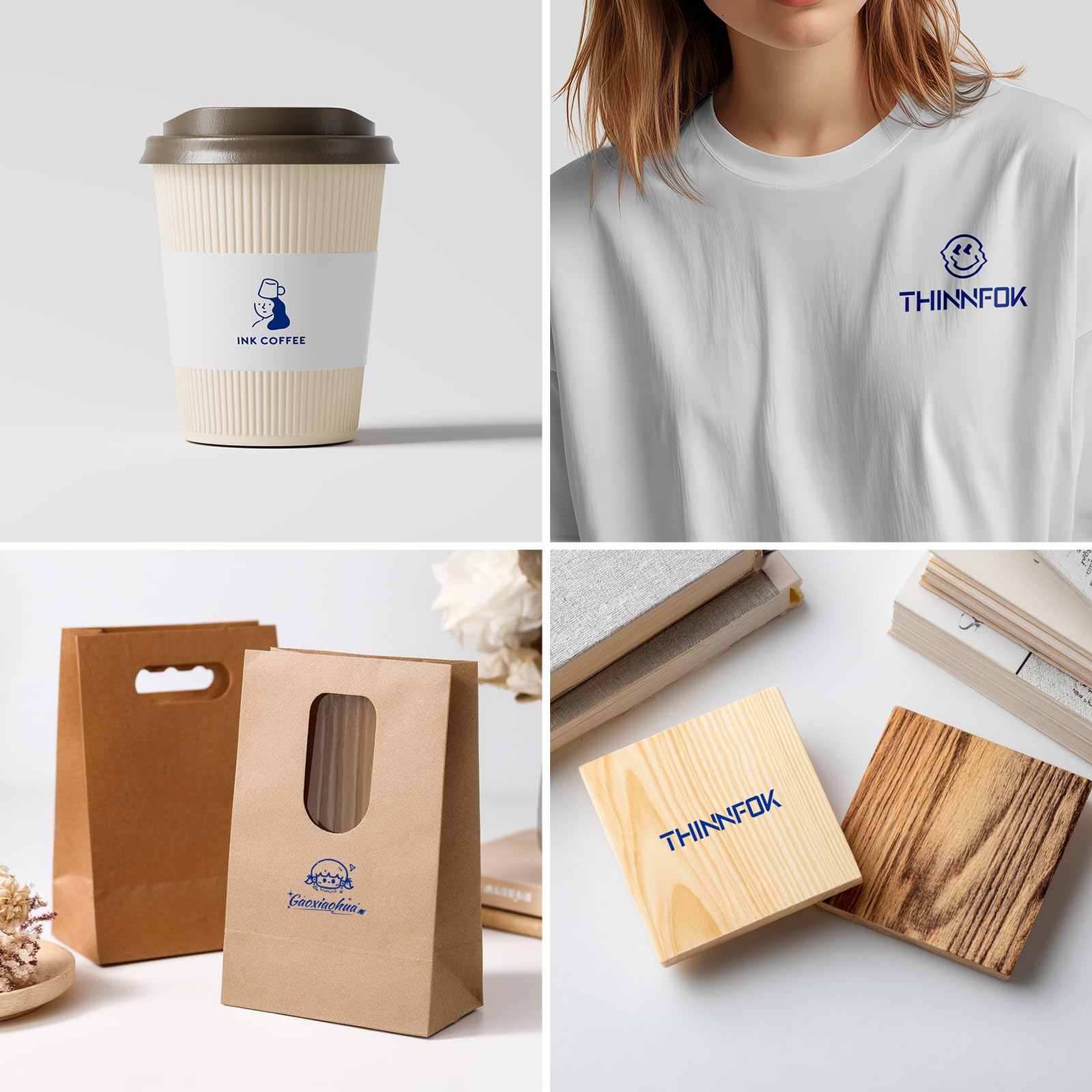 Mini-Handdrucker, tragbarer Tintenstrahldrucker, Druck auf Papier, Holz, Kunststoff, Metall, Kleidungsglas, App für individuellen Text, Barcodes, QR-Code, Barcode, Bilder, Logo, Etikett (blaue