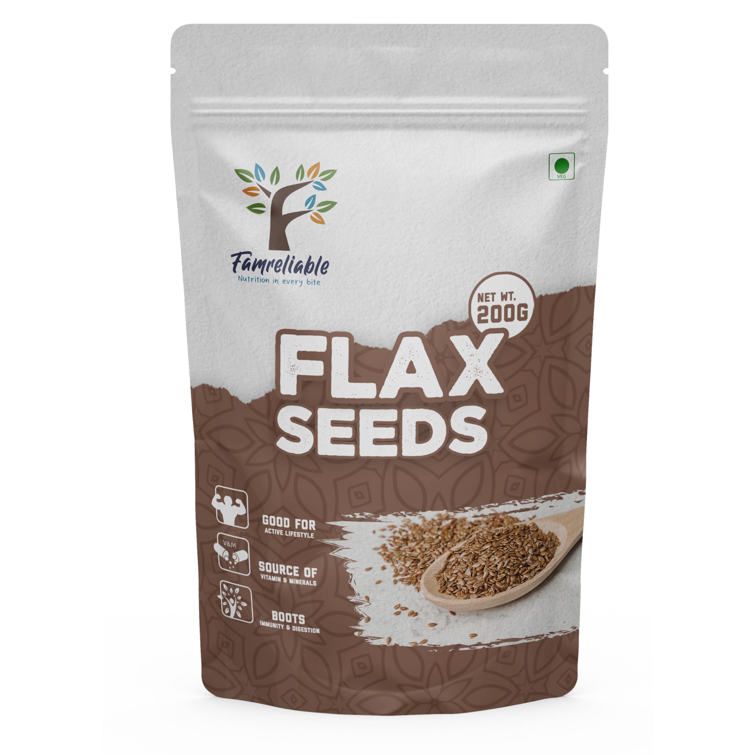Famreliable Roasted Flax Seeds - 200g | Nutrient-Rich Snack | High in Omega-3, Fiber, and Protein | Gluten-Free (B0D63GC584) Amazon Price History, Amazon Price Tracker