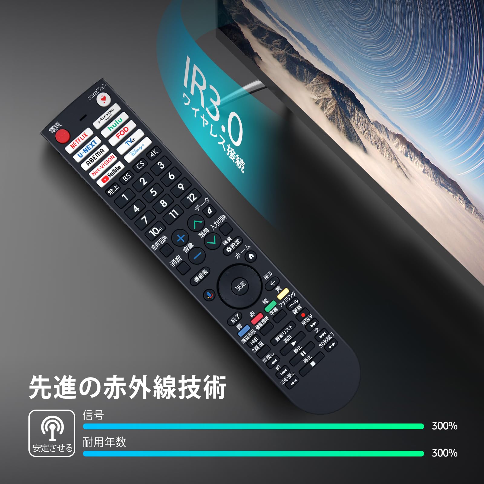 Amazon | テレビリモコン GB434SA for SHARP RRMCGB434WJSA シャープ