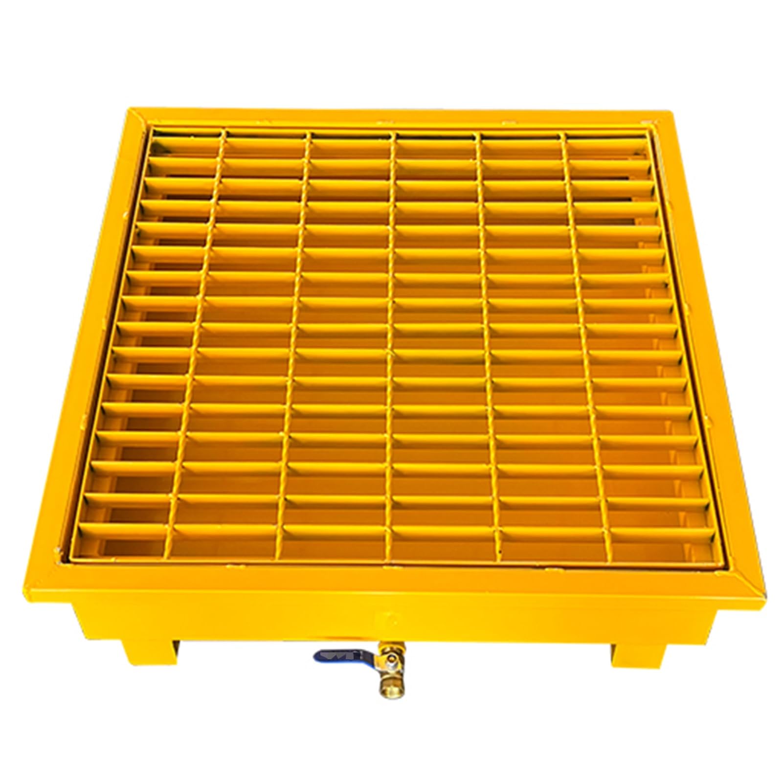 Plateforme de rétention jaune étanche pour barils d'huile