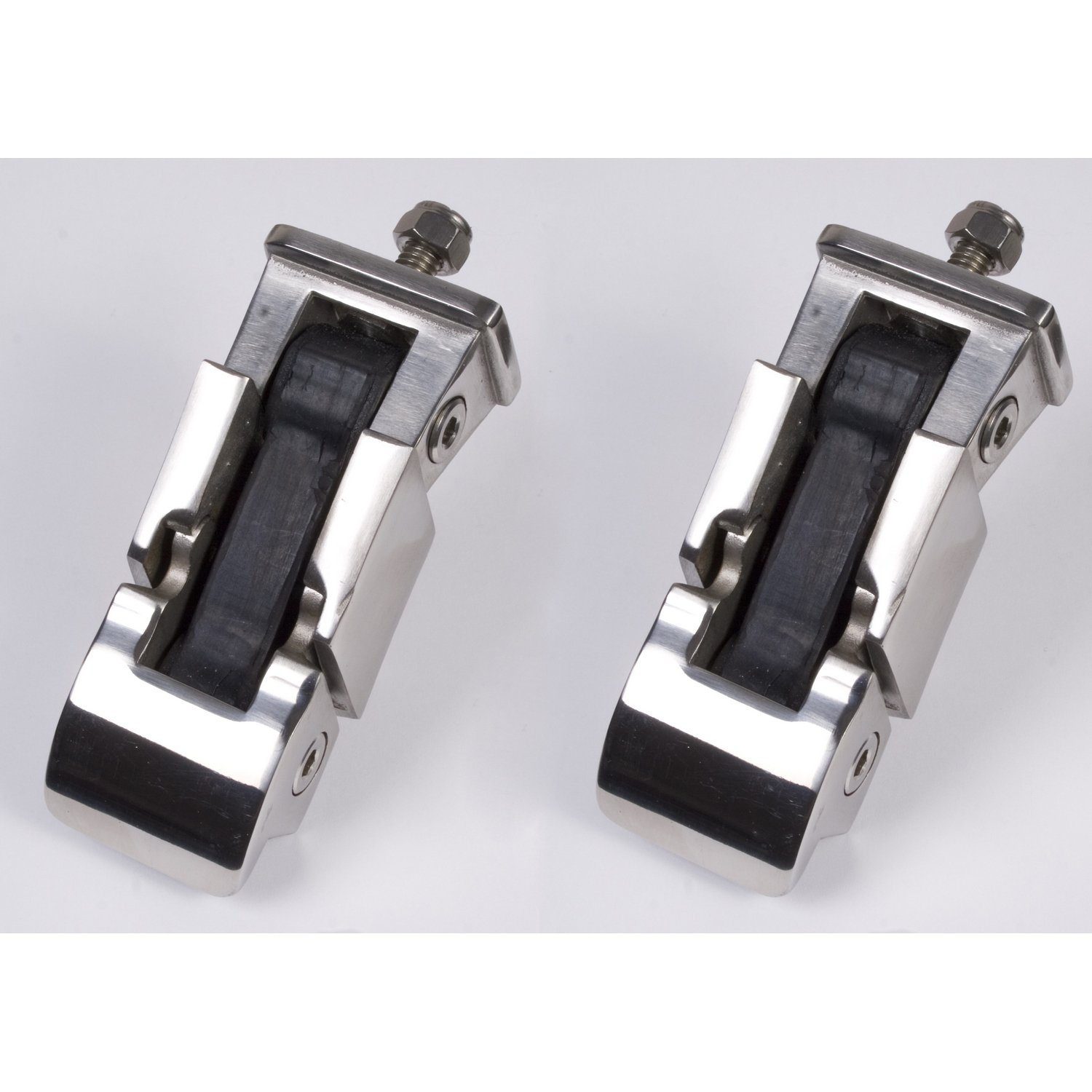 Rugged Ridge Stainless Steel Hood Catches, Pair | 11116.02 | Fits 1997-2006 Jeep Wrangler TJ; 2004-2006 Jeep Wrangler LJ