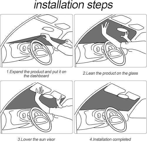 Miniatura 4 de Parasol para parabrisas delantero de auto, de bandera estadounidense, protección contra rayos UV, para privacidad, plegable, mantiene el auto