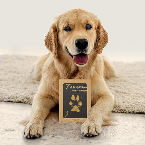 Miniatura 8 de Kit de impresión de huellas sin tinta, kit de impresión de huellas de perro, kit de impresión de nariz de perro, almohadillas de tinta de tacto Negro