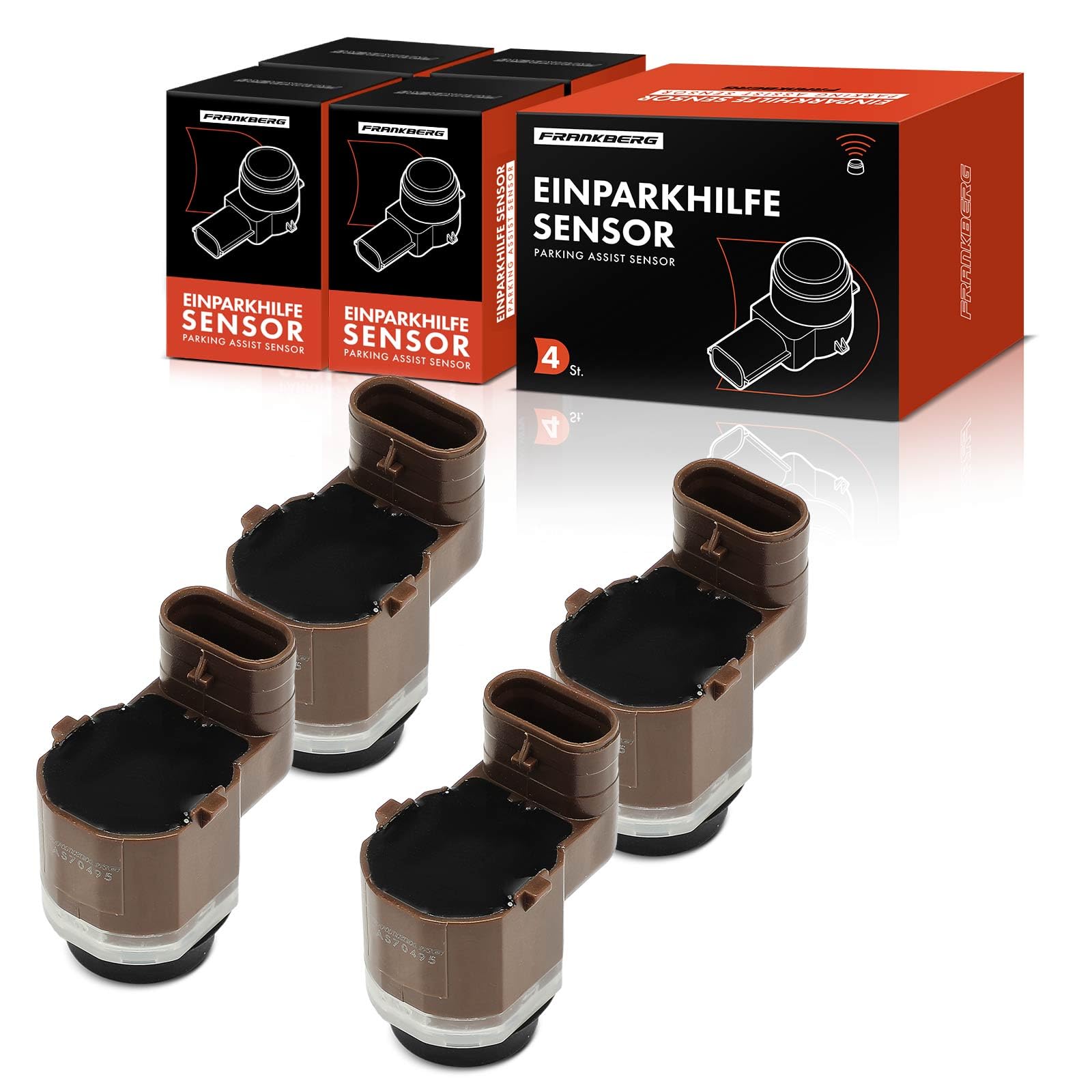 Frankberg 4x Sensori di Parcheggio PDC Compatibile con X3 F25 Serie 5 Touring F11 X3 E83 Serie 5 F10 X5 E70 Replace# 66209270495