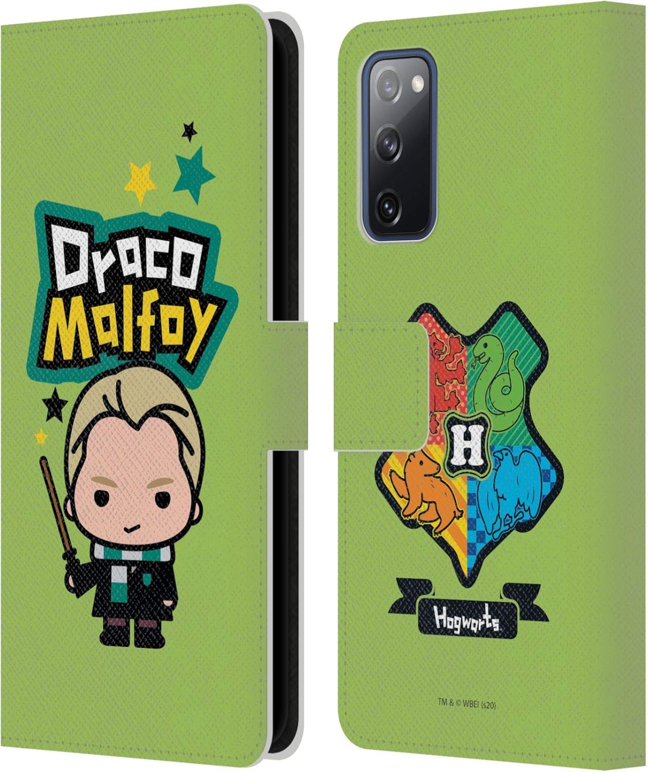 Head Case Designs Officially Licensed Harry Potter Draco Malfoy Deathly Hallows XXVIII Leather Wallet Case Compatible with Samsung Galaxy S20 FE / 5G