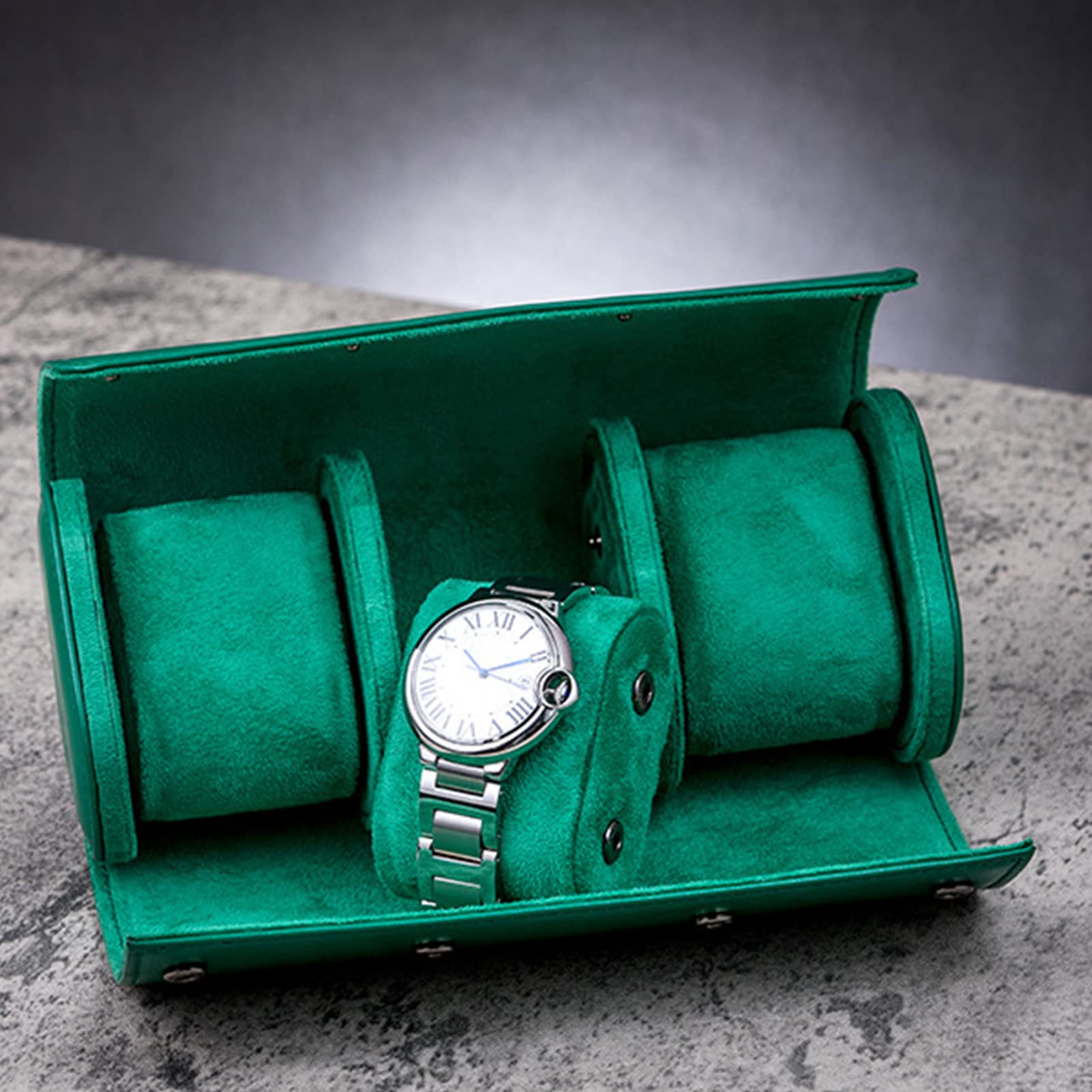 ACAREY Uhrenbox Schmuckkästchen Herren Damen Geschenk Reisen, Uhrenrolle Vintage Uhrengehäuse, Handgemachte Mehrzweck Uhrenrolle Schmuck Aufbewahrung, Und Frauen Uhrenrolle