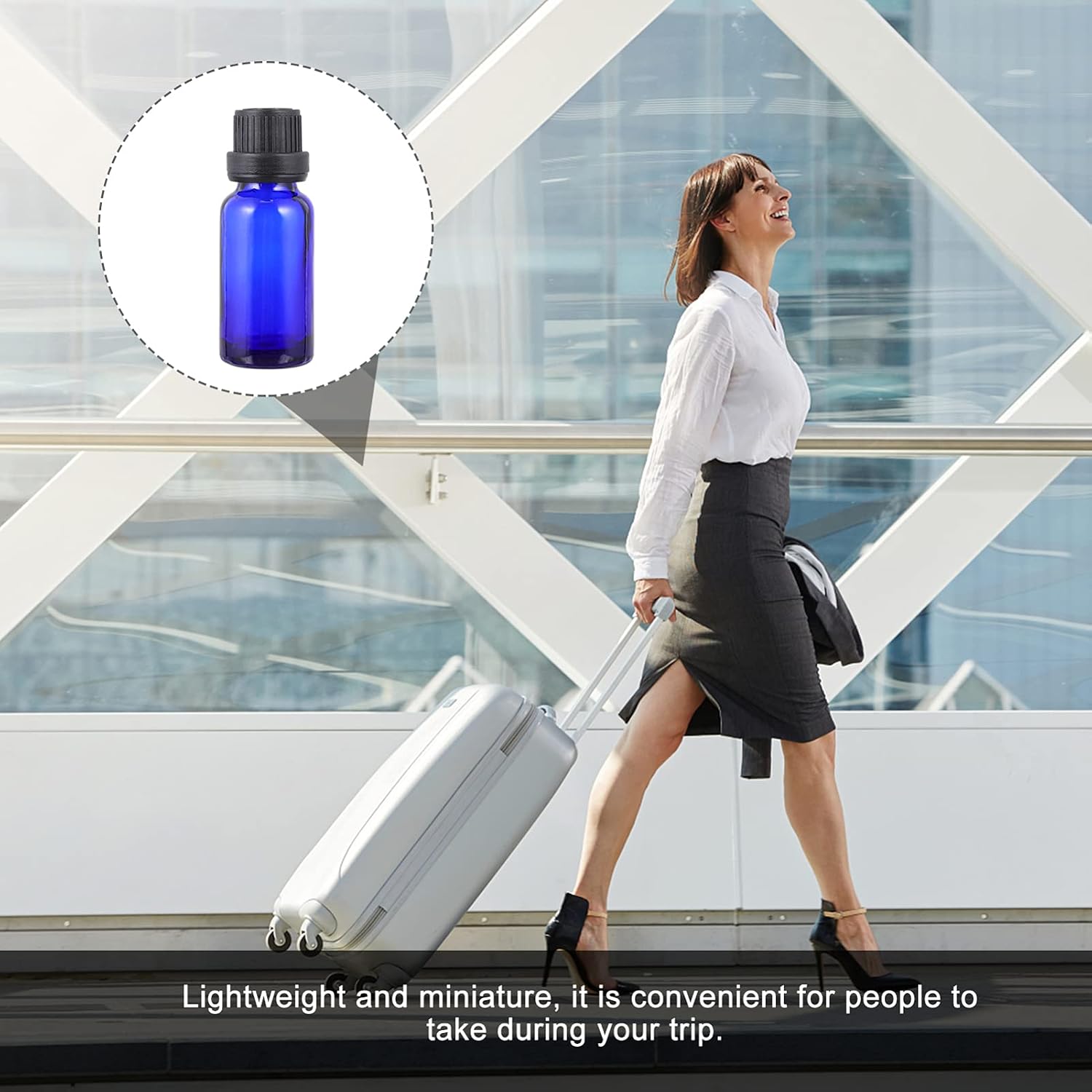15Pcs Portable Glass Dropper Bottles with Caps for Essential Oils Perfumes DIY Aromatherapy Airtight and Reusable Design for Easy Liquid Dispensing