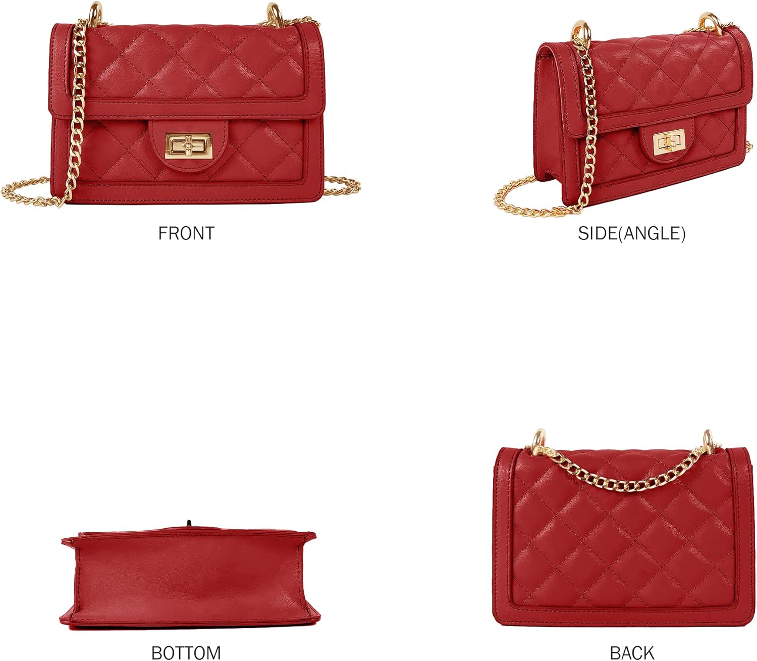 SG SUGU Small Quilted Crossbody Bag, Trendy Designer Mini Shoulder Bag, Phone Wallet Purse for Women - Image 3