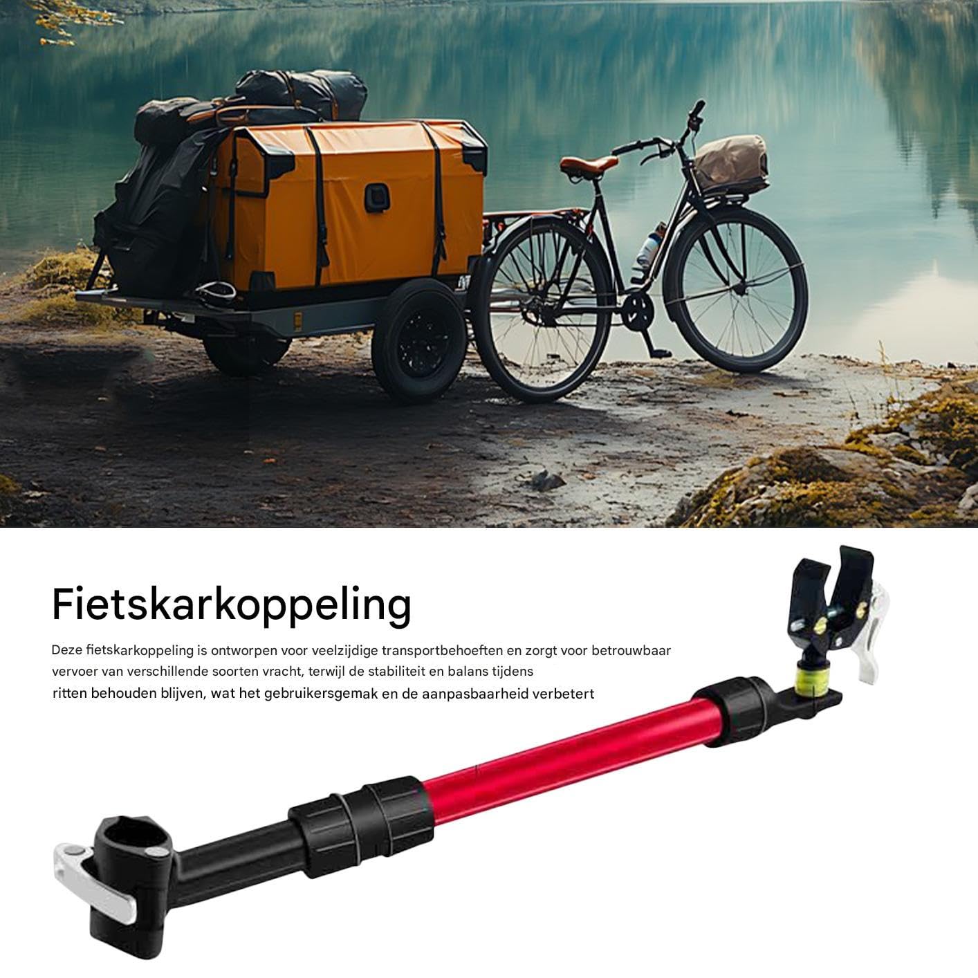 Fahrradhaken für Anhänger | Scooter Gepäck Befestigungsteil - Hohe Tragfähigkeit Fahrrad Anhängerkupplung für Wohnen, Einkaufen, Camping, Reisen und Ausflüge mit stabiler Konstruktion