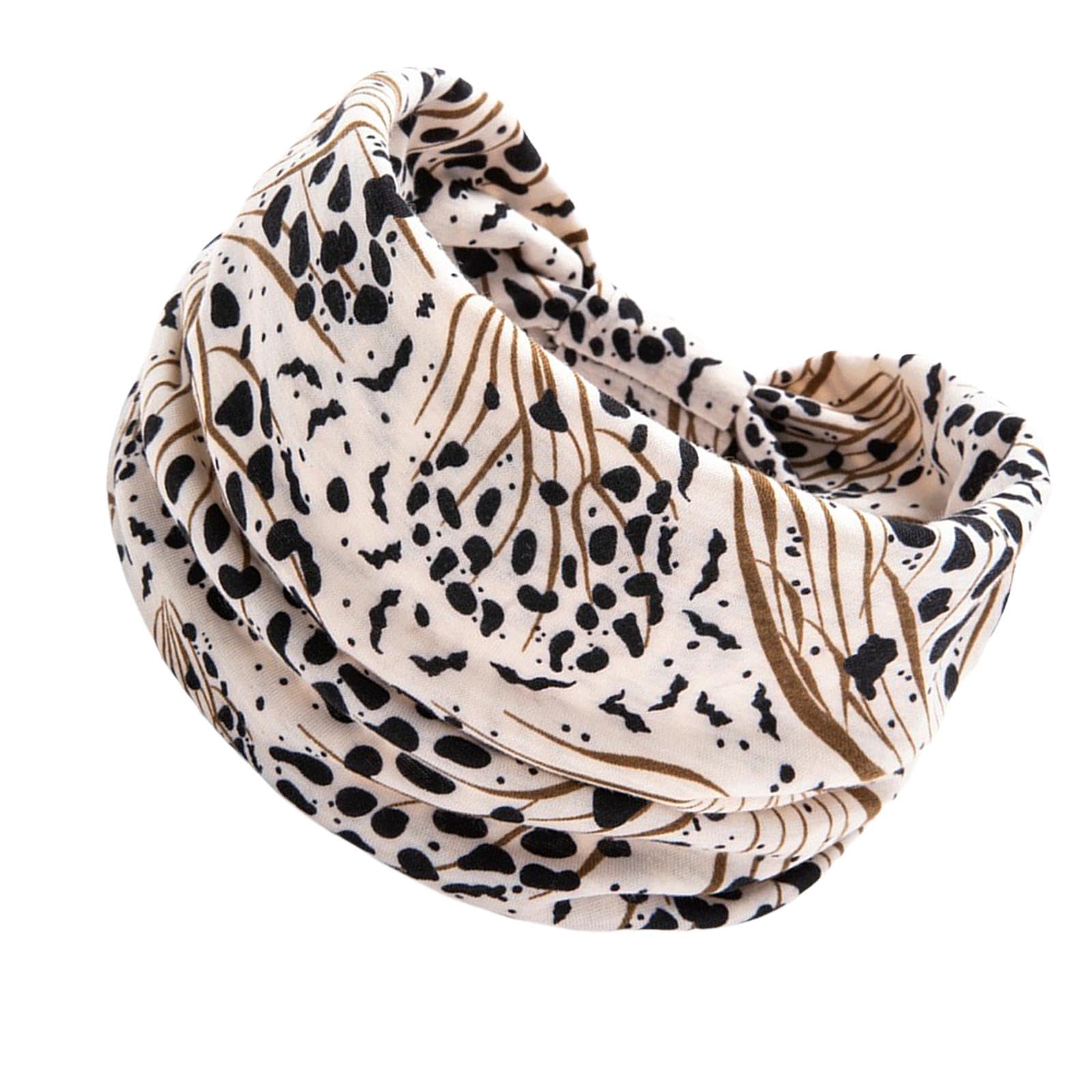 Wide Headband for Women Boho Sweat Absorbing Portable Elastic Fashion Turban Style F-image-47