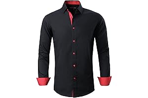 Men's Elegant and Professional Regular Fit Long Sleeve Sherts for Business