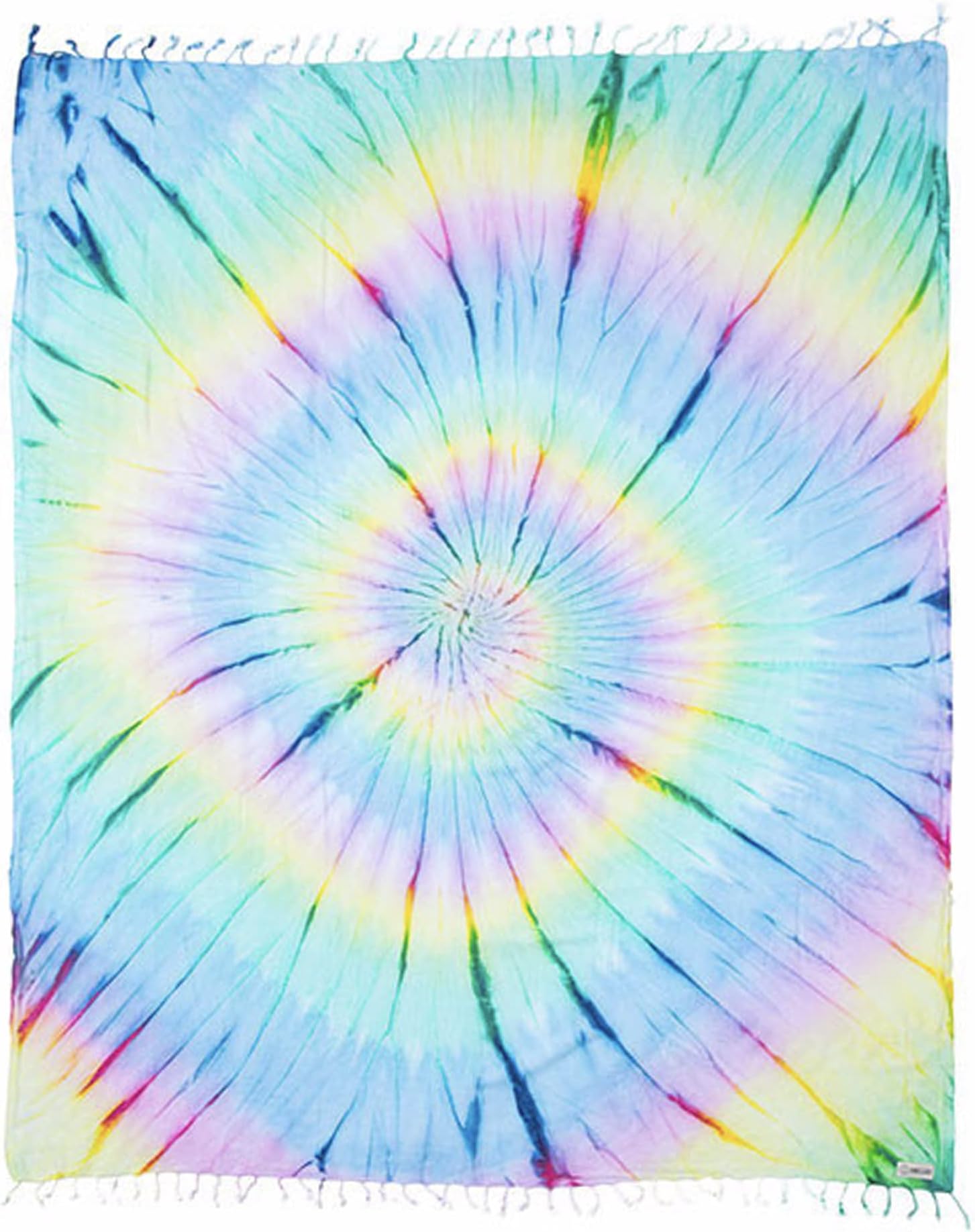 Sand CloudExtra Large Turkish Beach Towel - Sand Free - 100% Organic Turkish Cotton Yarn - Quick Dry Towel for Beach, Picnic Blanket or Throw - As Seen on Shark Tank - Tie Dye (Wanderlust)