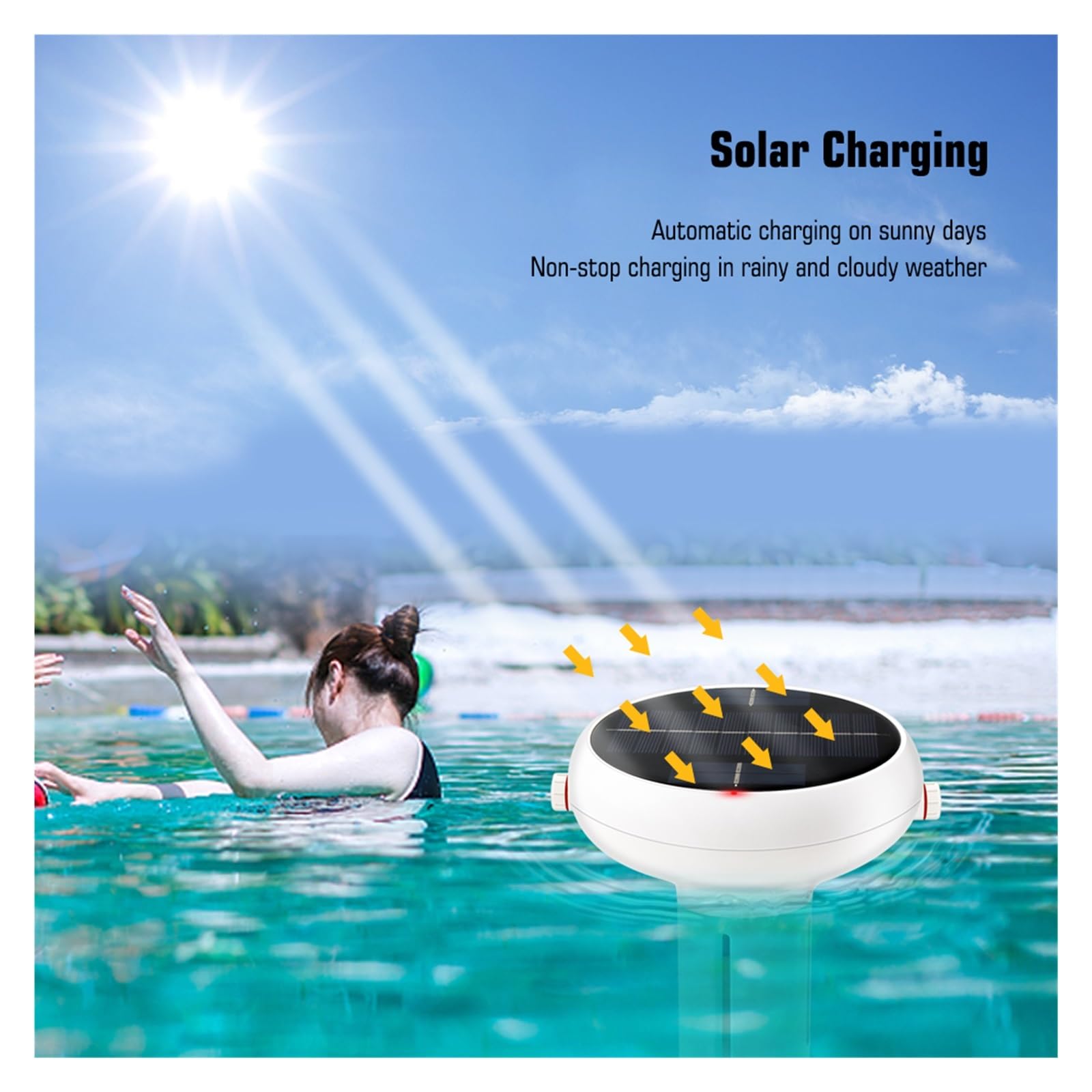 7 en 1 medidor de cloro PH ORP EC TDS salinidad Temp CL agua salada Ppm probador APP Monitor Control for piscina Spa, Probador preciso(Gateway)