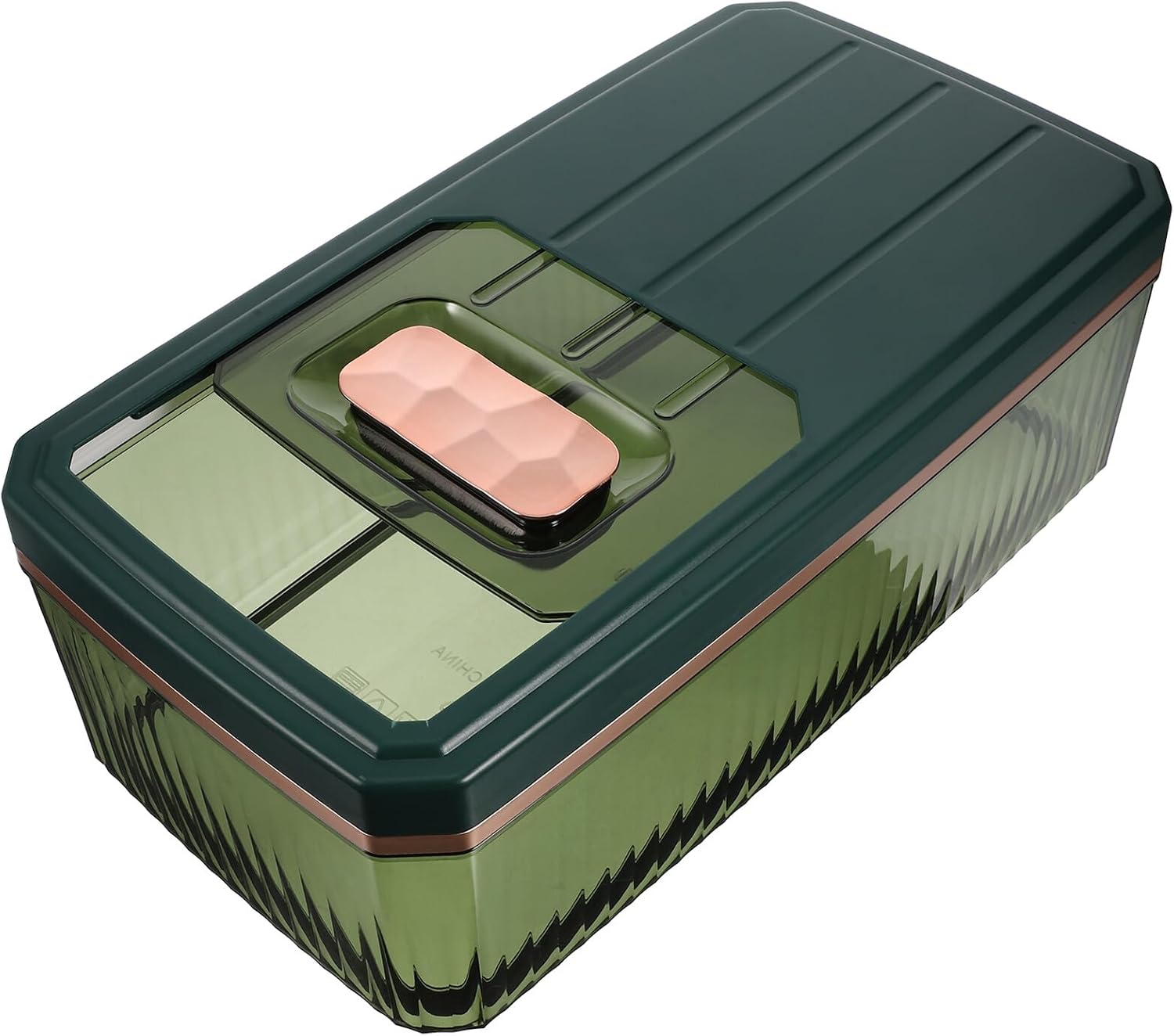 Large Capacity Rice Container with Lid, Airtight Grain Storage Bin for Kitchen Pantry, Food Storage Dispenser for Home Rice Organization