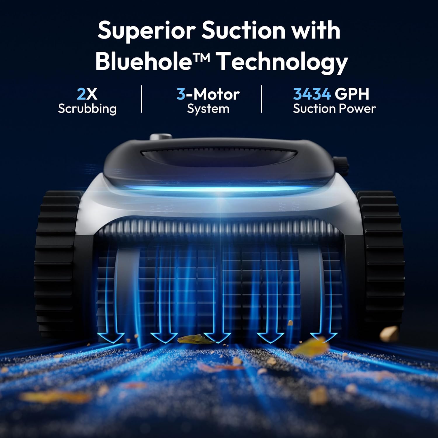 Powerful Robotic Pool Vacuum