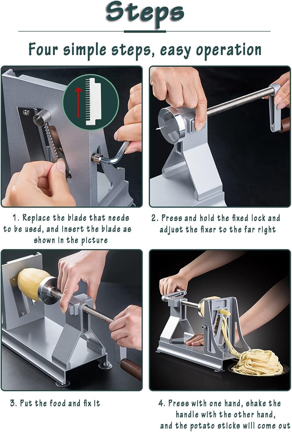 Rallador de tambor giratorio manual con 3 cuchillas intercambiables para triturar verduras, queso, ensalada y preparación de cocina, herramienta esencial de cocina