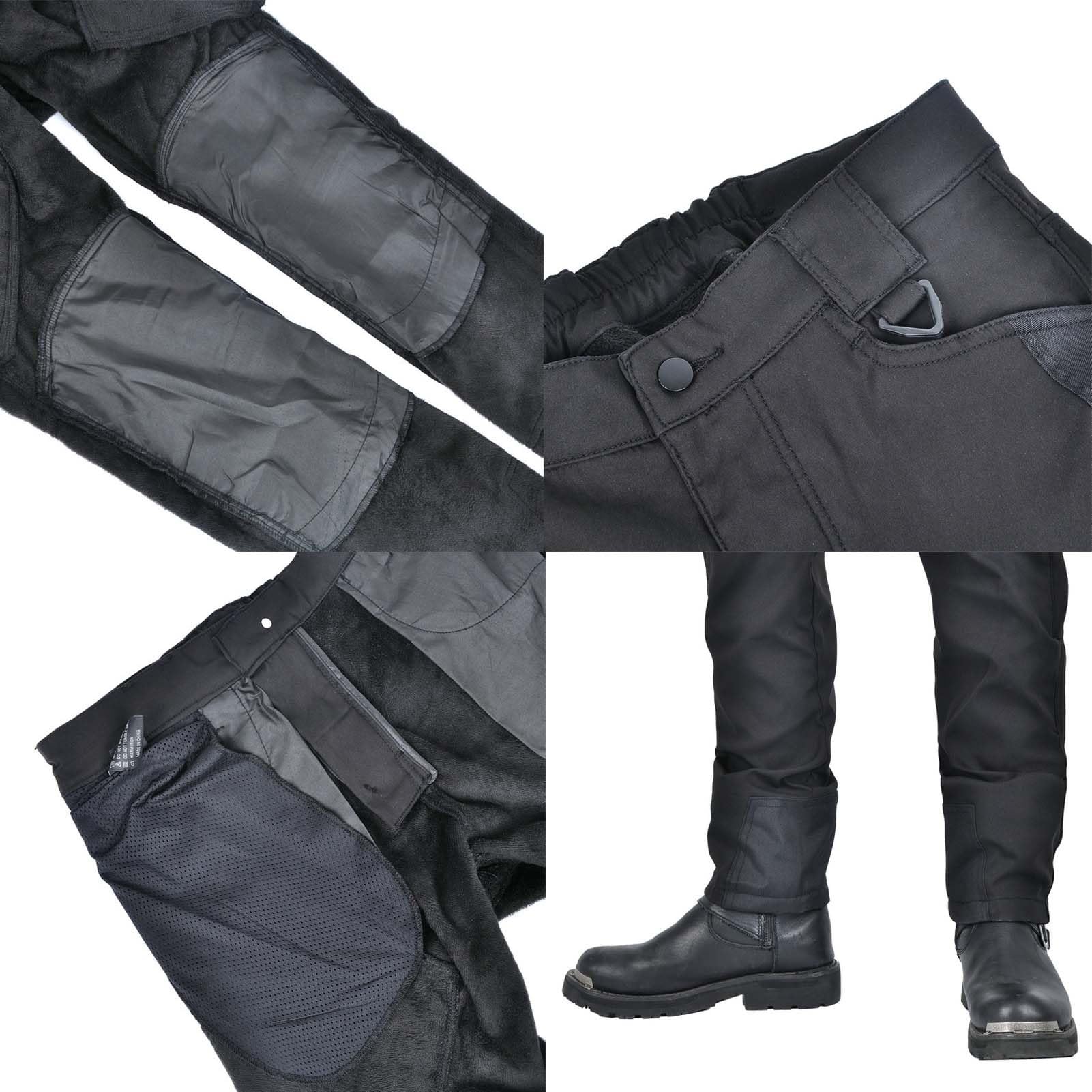 WESBR Pantaloni Impermeabili da Motocross/Ciclismo Addensato nei Pantaloni da Moto Invernali Viene Fornito con Armatura CE Come Abbigliamento Quotidiano, Protezione da Ciclismo